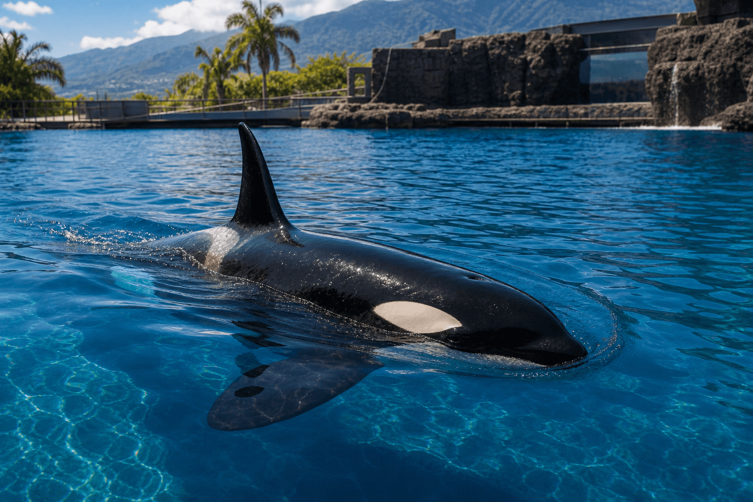 Marine presentation atmosphere at Loro Parque